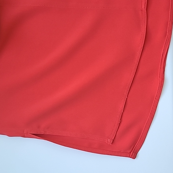 Jones New York Lipstick Red Blouse with Zipper Details | NWT | Size Small - Picture 6 of 6